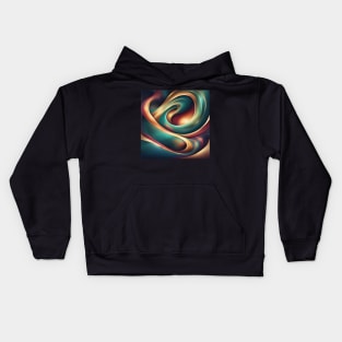 Abstract swirls art. Kids Hoodie